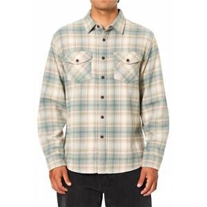 NEW KATIN sierra flannel shirt in atlantic green